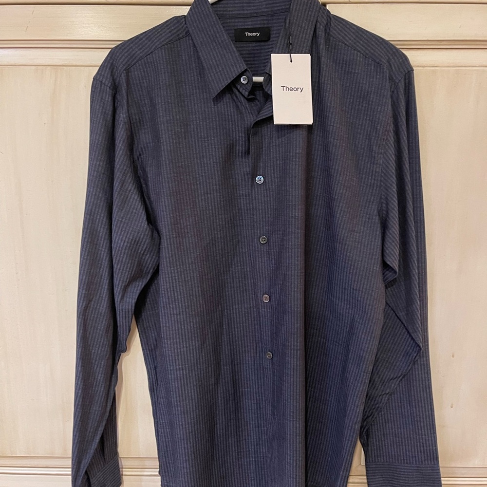 Theory lightweight button down